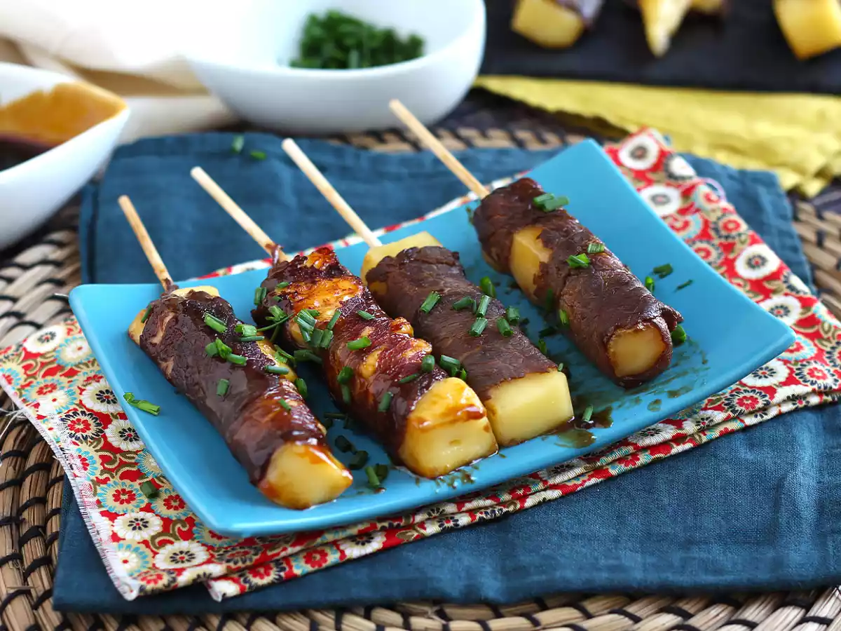 Yakitori rundvleesspies met kaas - foto 2