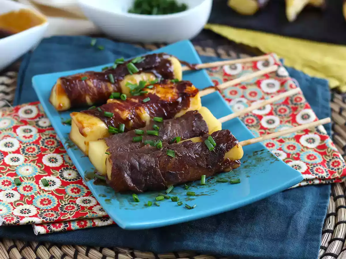 Yakitori rundvleesspies met kaas - foto 4