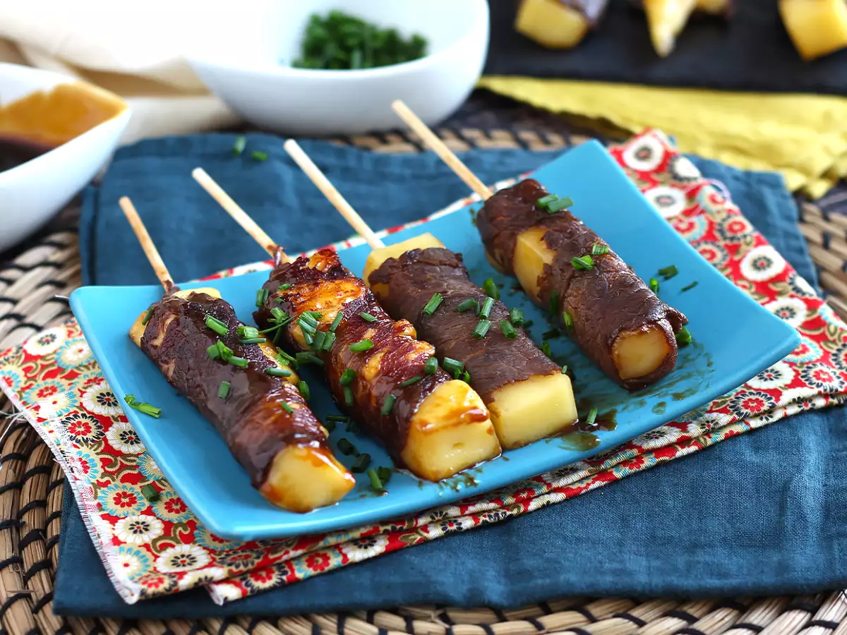 Yakitori-rundvleesspiesjes met kaas - foto 2
