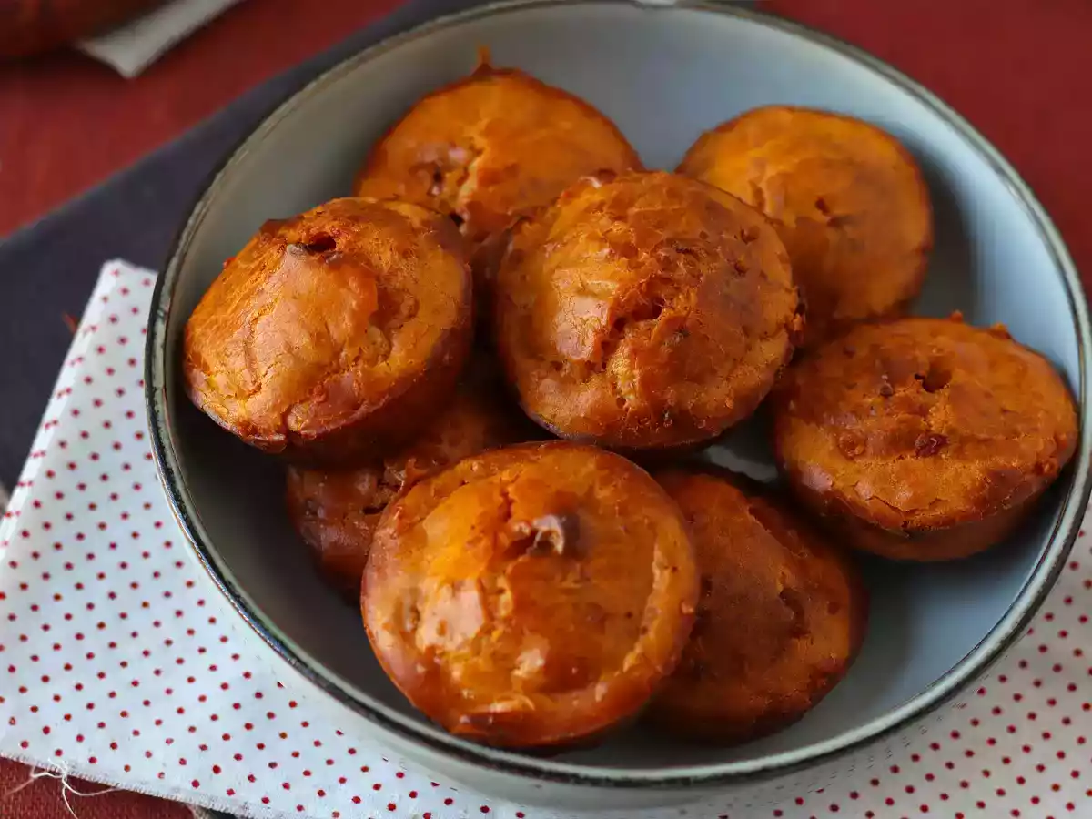 Zachte en pittige chorizo muffins