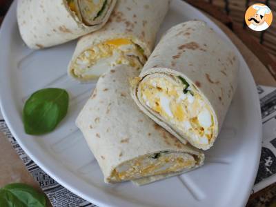 Zachte en super eiwitrijke ei en feta wrap - foto 2