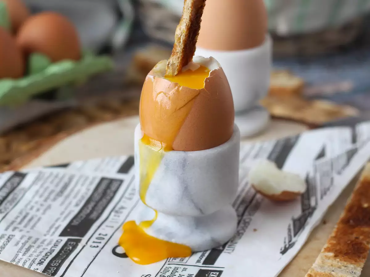 Zachtgekookte eieren in de airfryer - foto 4