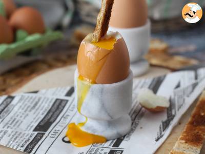 Zachtgekookte eieren in de friteuse - foto 4