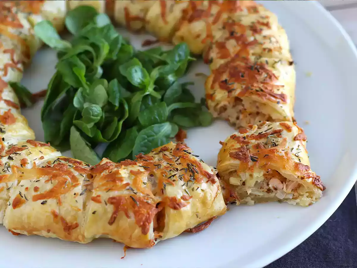 Zalm en mosterd bladerdeeg - foto 4
