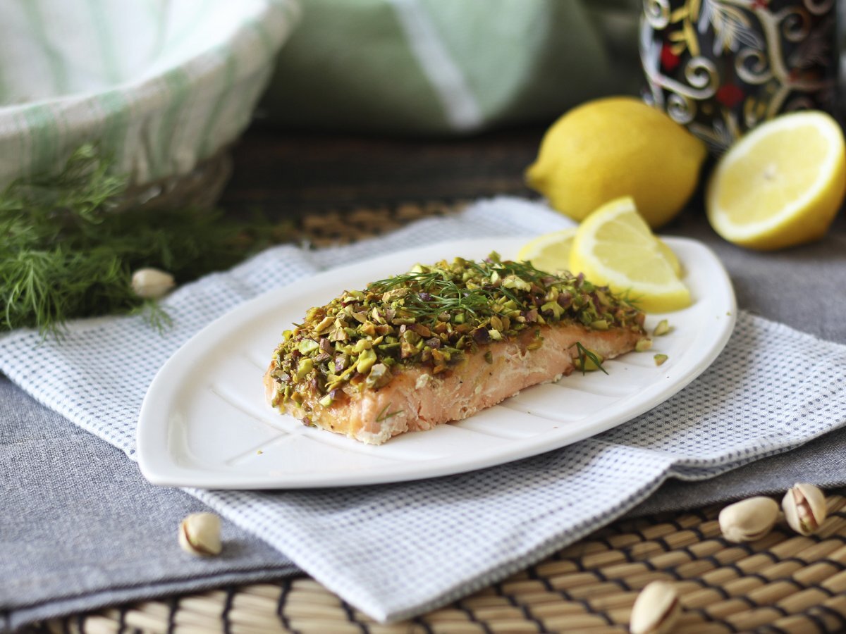 Zalm in pistachekorst - foto 2