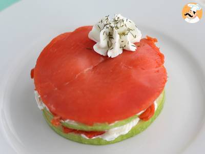 Zalm mille feuille met groene appel - foto 4