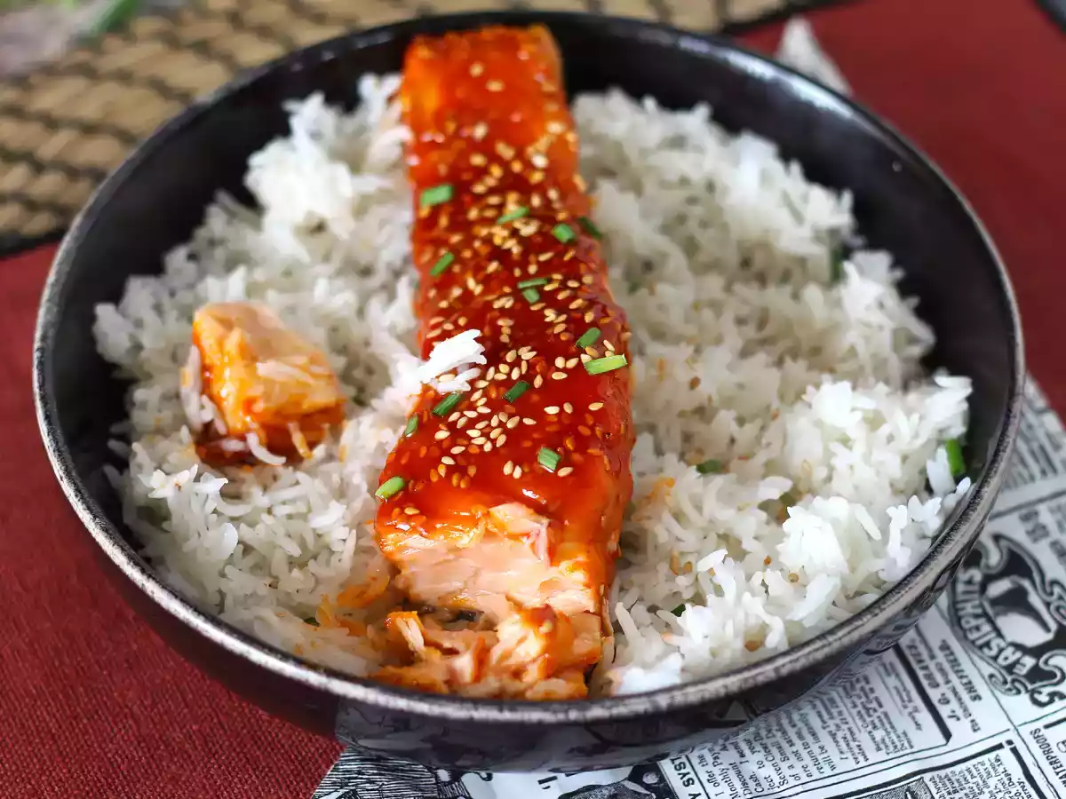 Zalm op Koreaanse wijze met gochujangsaus klaar in 8 minuten - foto 2