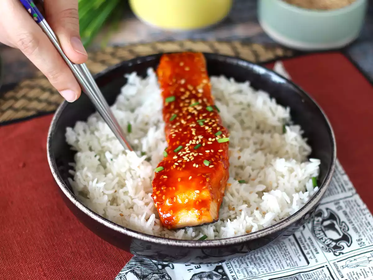 Zalm op Koreaanse wijze met gochujangsaus klaar in 8 minuten - foto 6
