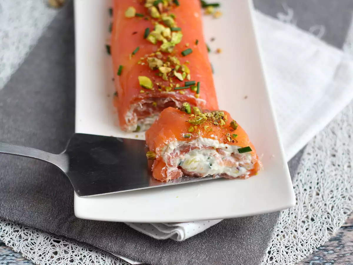 Zalmrol met ricotta en pistachenoten - foto 3