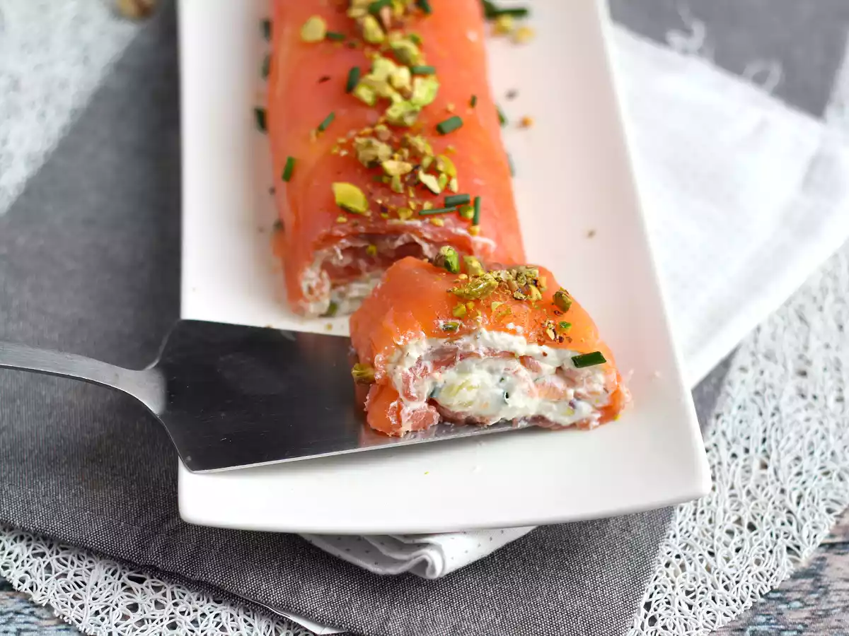 Zalmrolletje met ricotta en pistachenoten - foto 3
