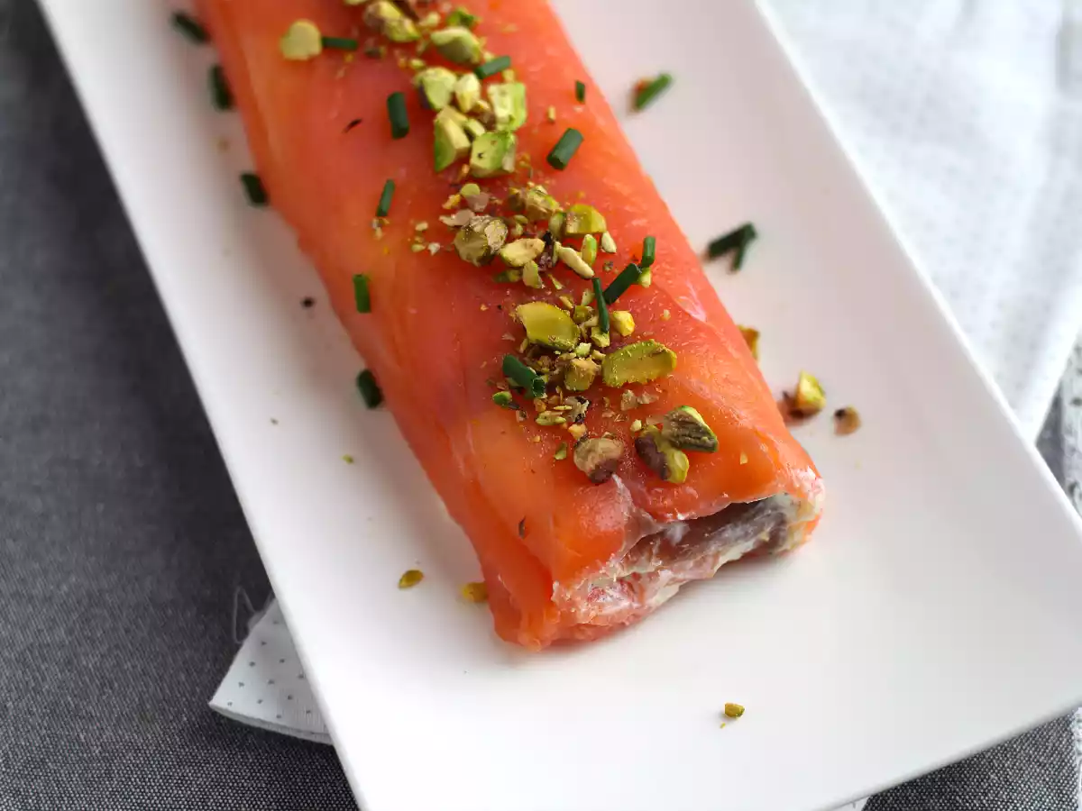 Zalmrolletje met ricotta en pistachenoten - foto 4