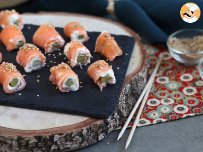 Zalmrolletjes met geitenkaas en asperges - foto 5