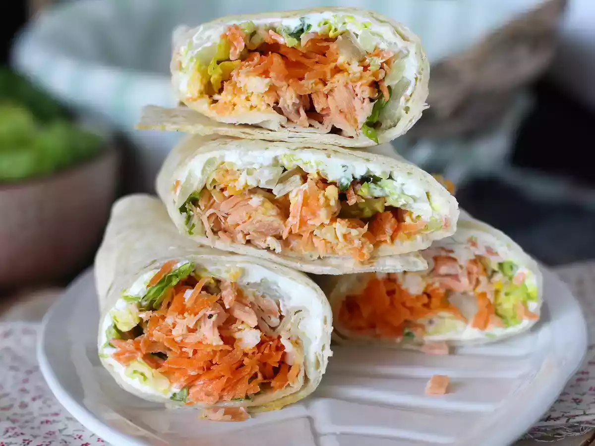 Zalmwraps, de perfecte, praktische sandwich om overal mee naartoe te nemen - foto 3