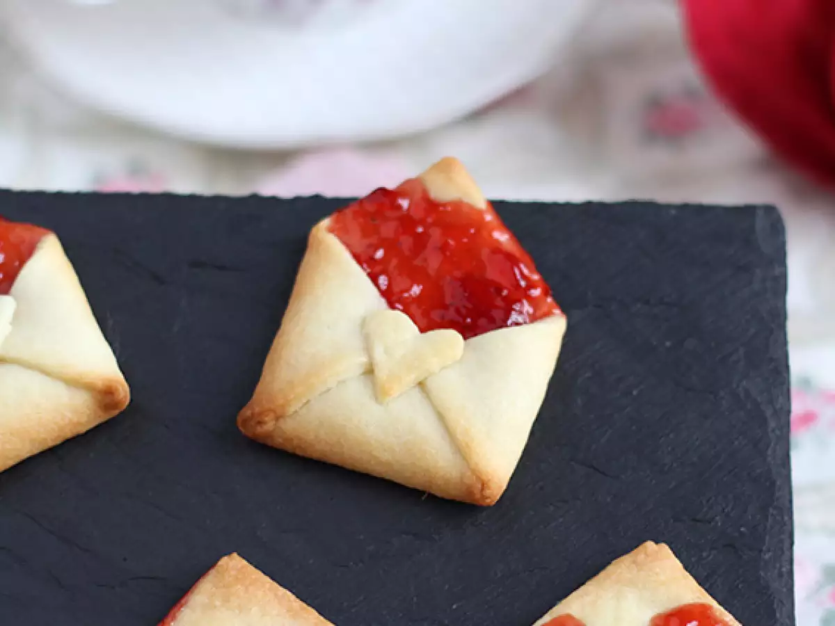 Zandkoekjes als liefdesenveloppen voor Valentijnsdag - foto 3