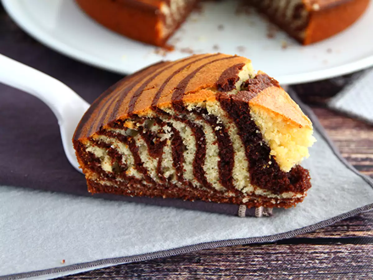 Zebracake: exotische marmercake (Italiaanse marmercake)