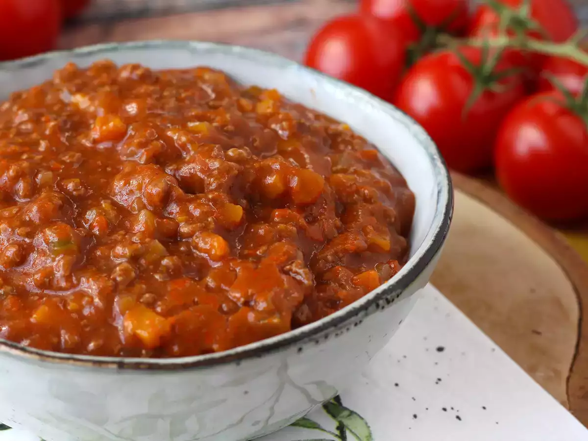 Zelfgemaakte bolognesesaus - ragù alla bolognese - foto 3