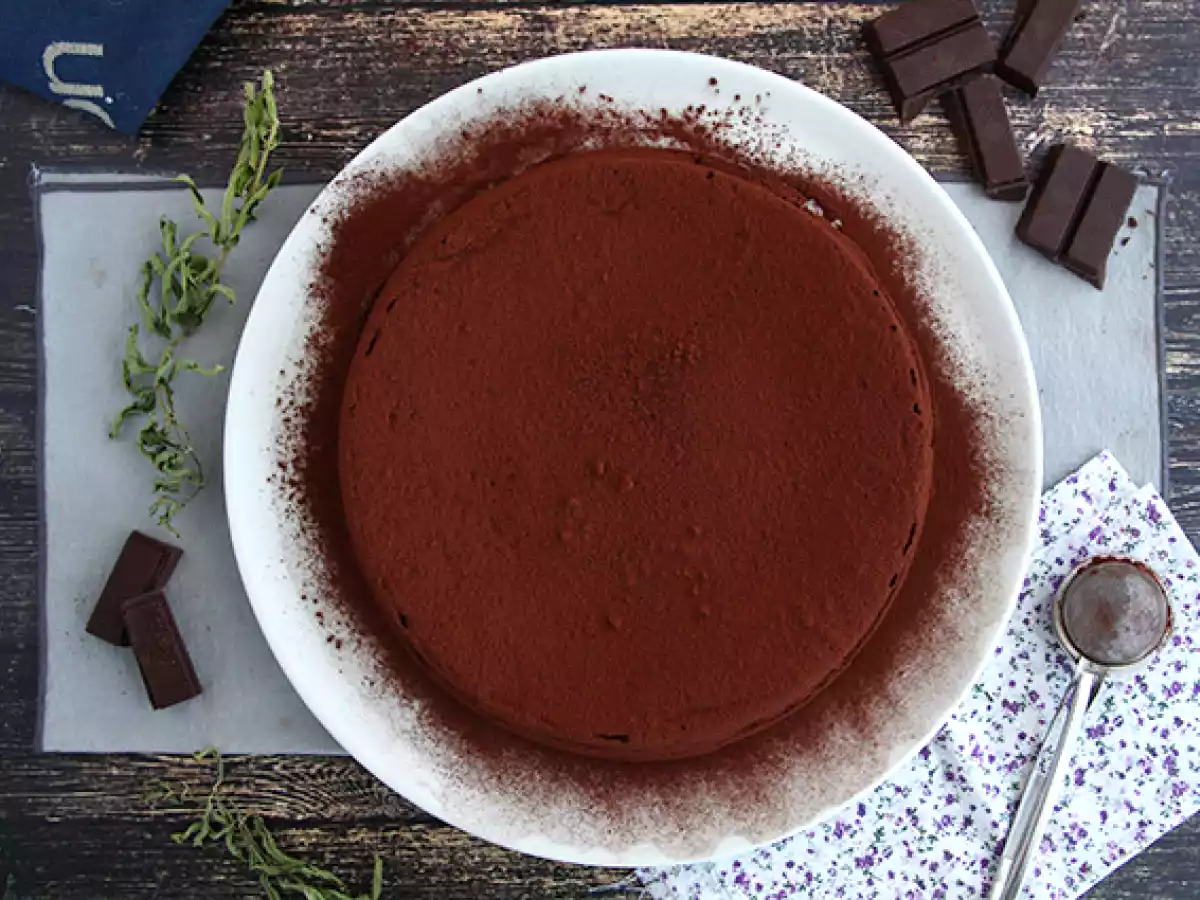 Zelfgemaakte chocolademousse taart - foto 2