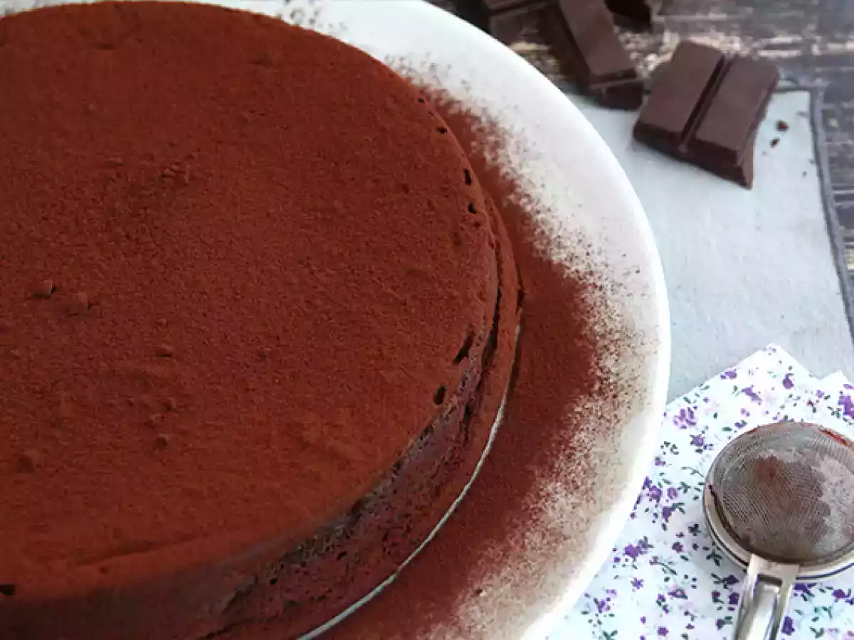 Zelfgemaakte chocolademousse taart - foto 3
