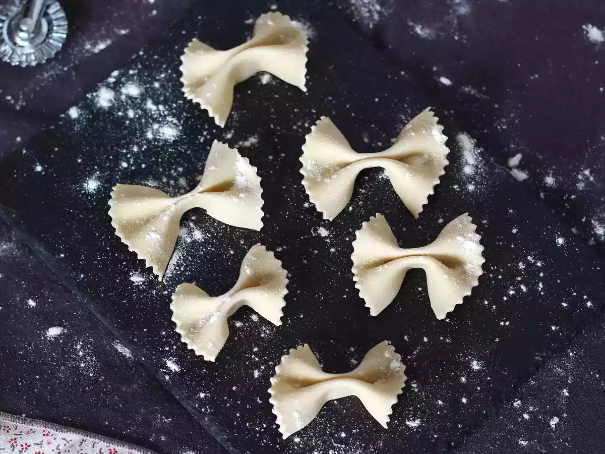 Zelfgemaakte farfalle - foto 3