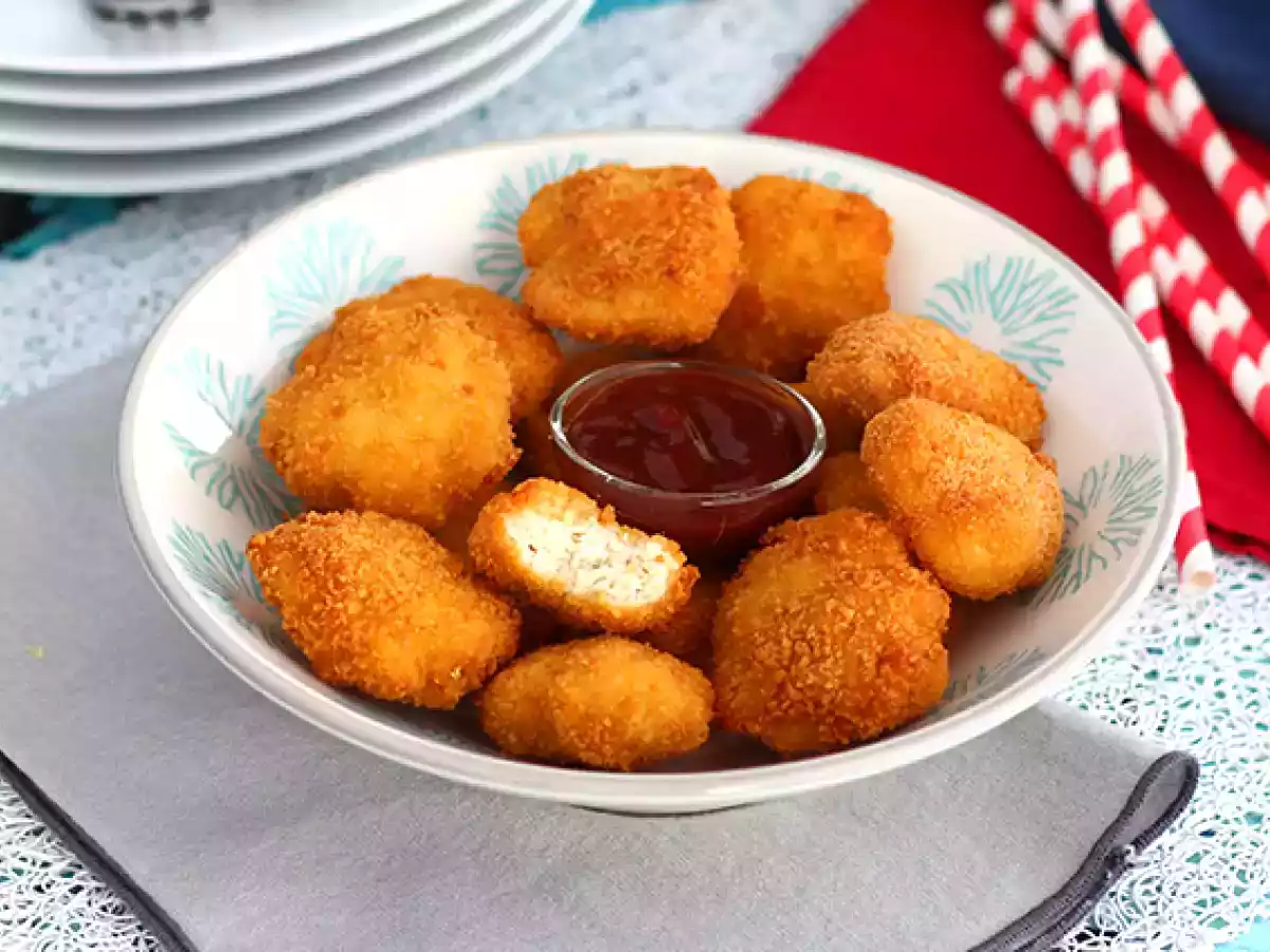 Zelfgemaakte kipnuggets