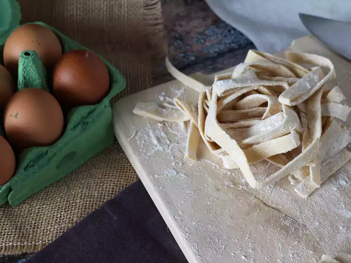 Zelfgemaakte tagliatelle, de procedure stap voor stap uitgelegd - foto 3