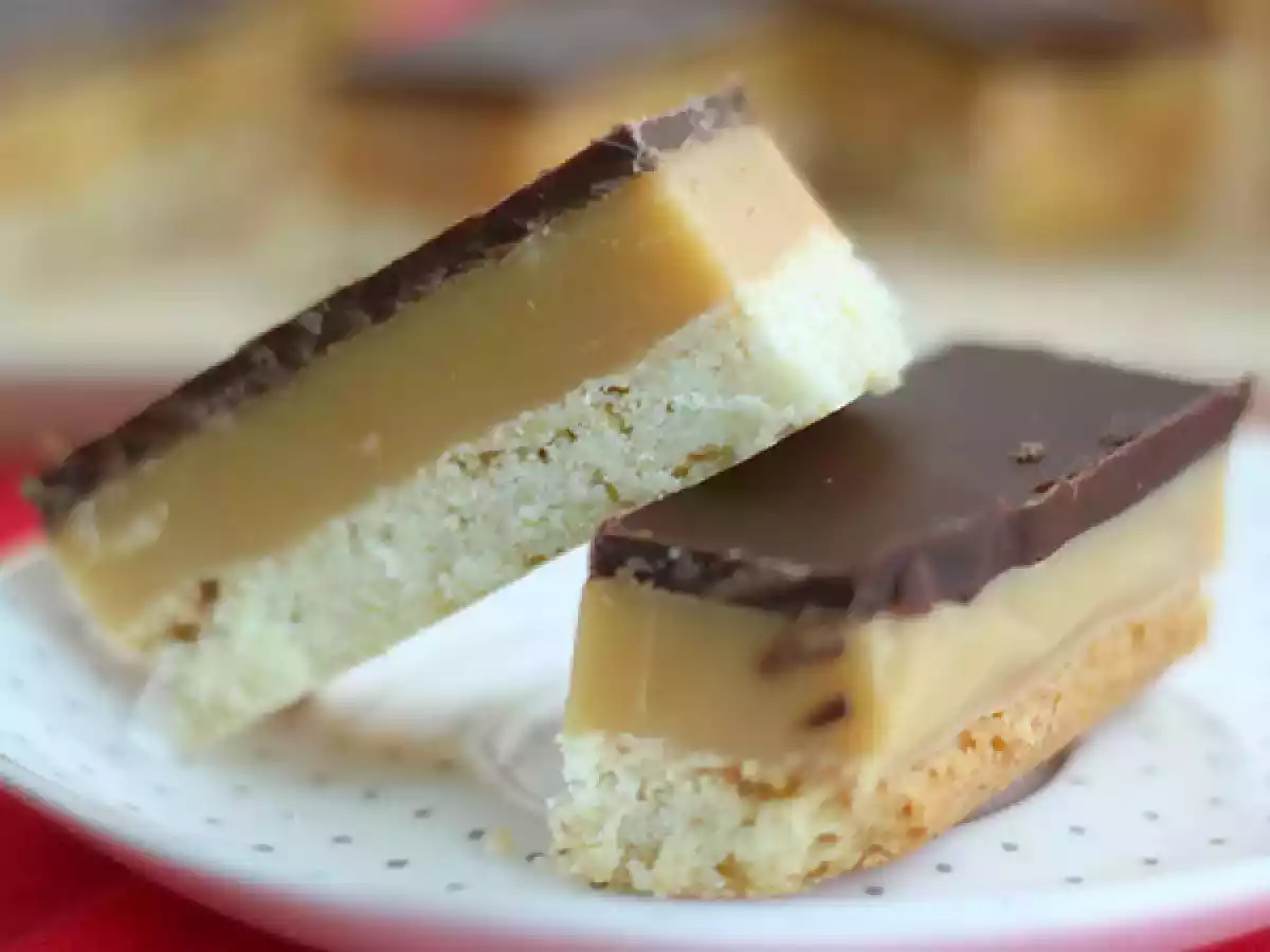 Zelfgemaakte Twix of Shortbread Millionaire