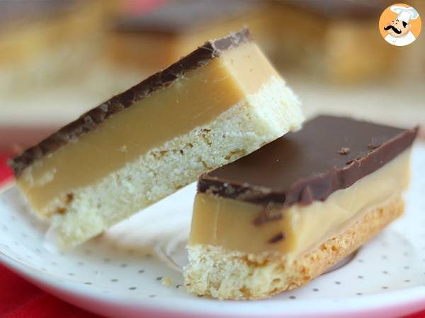 Zelfgemaakte Twix of Shortbread Millionaire