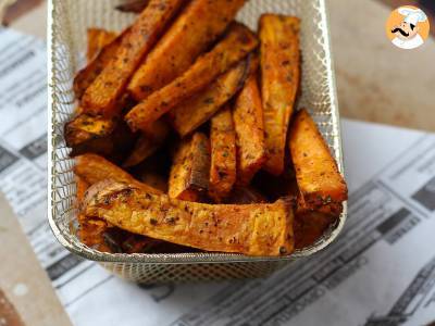 Zoete aardappelfrietjes in de Air Fryer, voor een knapperig, kauwbaar resultaat! - foto 4