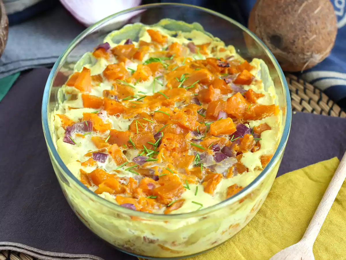 Zoete aardappelgratin met kokosmelk en kerrie - foto 2