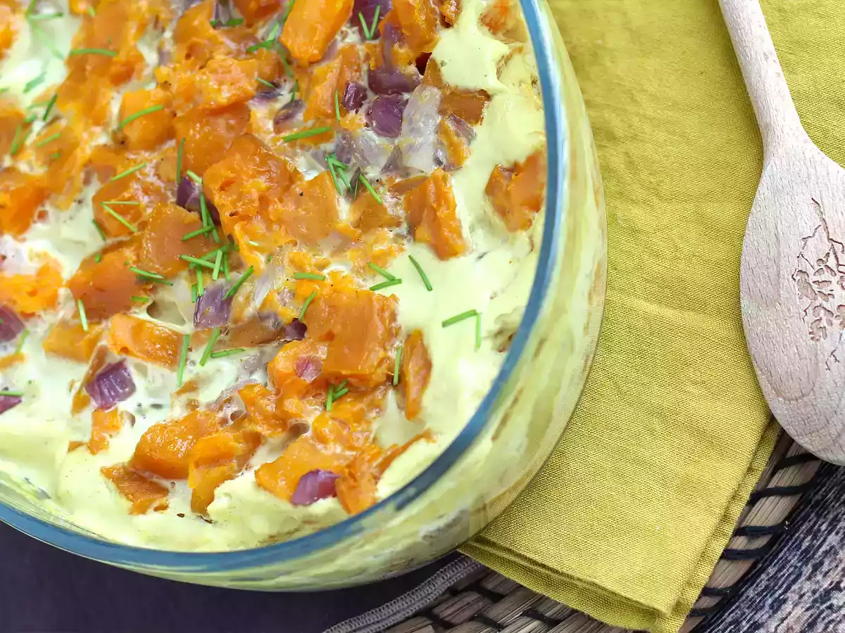 Zoete aardappelgratin met kokosmelk en kerrie - foto 5