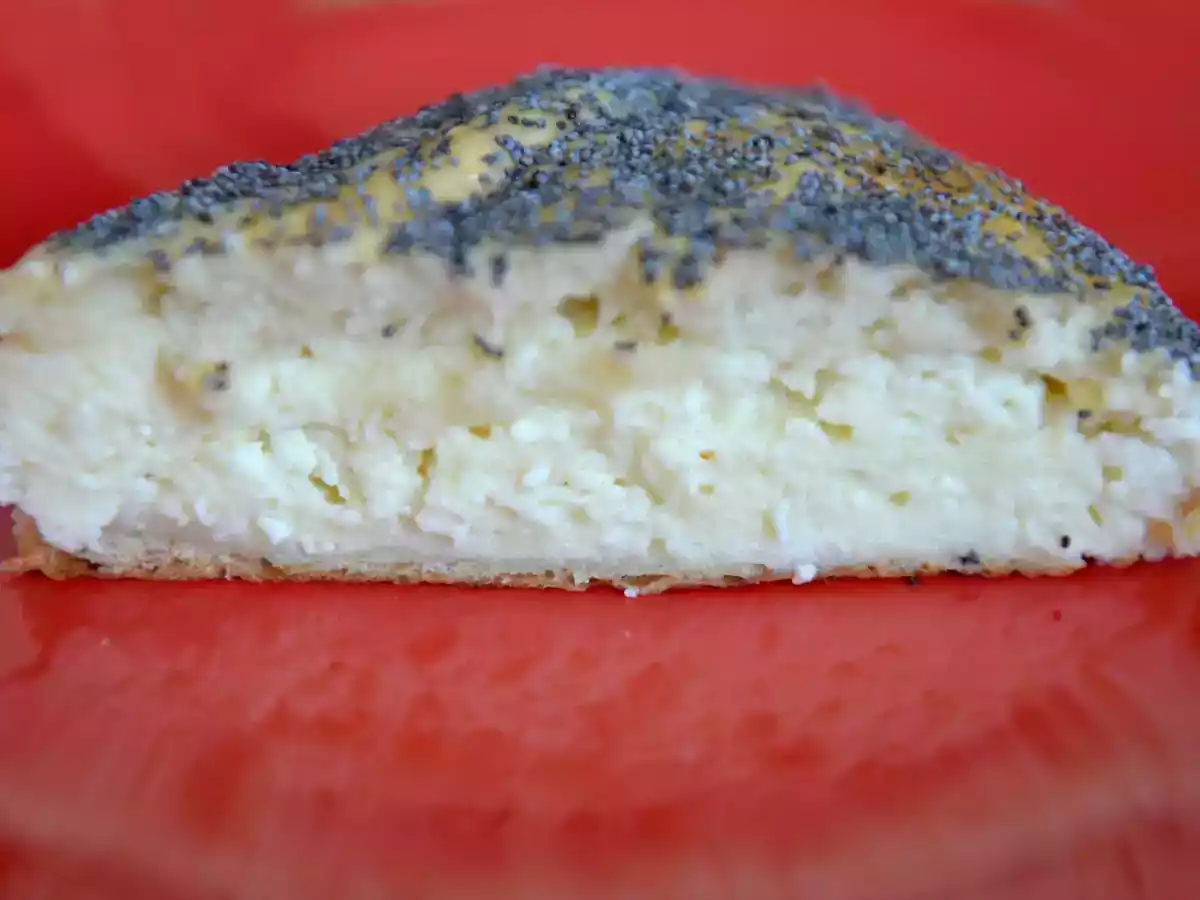 Zoete kaas en yoghurt taart met maanzaadkorst - foto 4